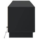 vidaXL LED TV kabinet Čierna Kompozitné drevo – Obrázok 5
