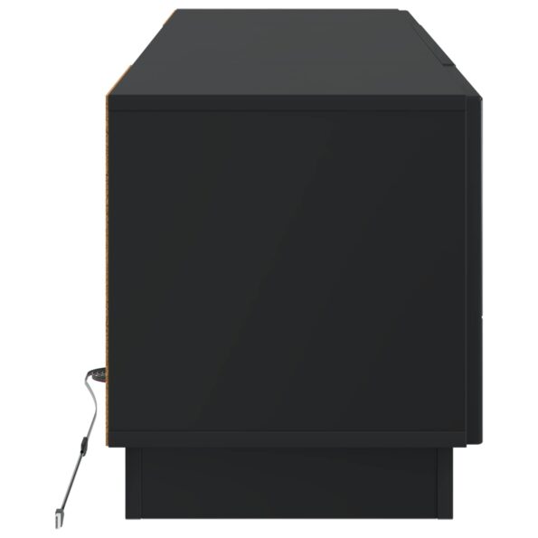 vidaXL LED TV kabinet Čierna Kompozitné drevo – Obrázok 5