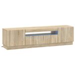 vidaXL LED TV kabinet Dub sonoma Kompozitné drevo