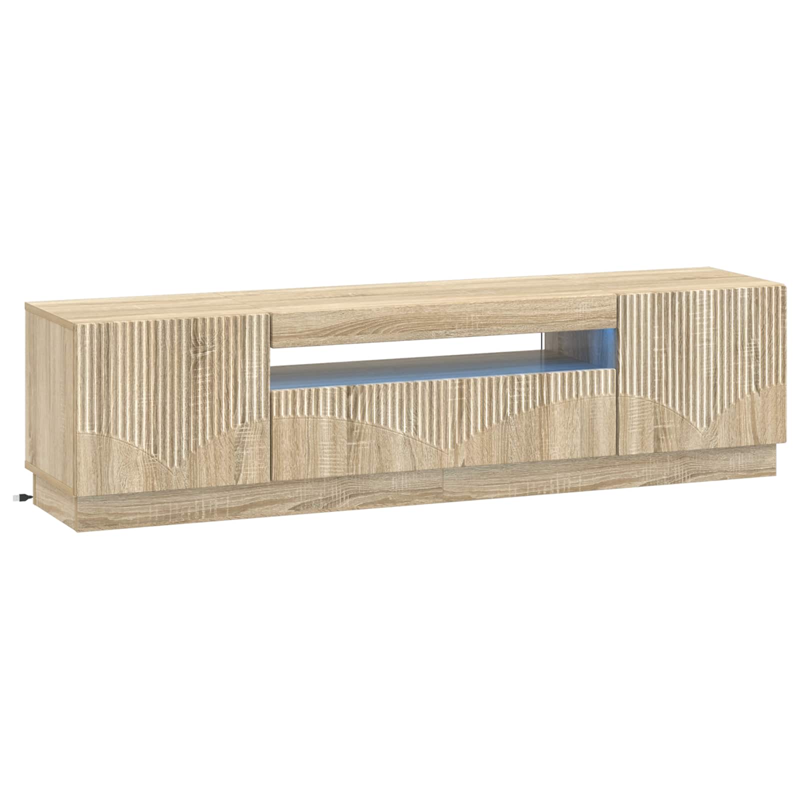 897347_1.jpg vidaXL LED TV kabinet Dub sonoma Kompozitné drevo – Obrázok 1