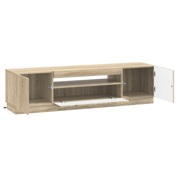 vidaXL LED TV kabinet Dub sonoma Kompozitné drevo – Obrázok 3