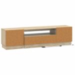 vidaXL LED TV kabinet Dub sonoma Kompozitné drevo – Obrázok 6