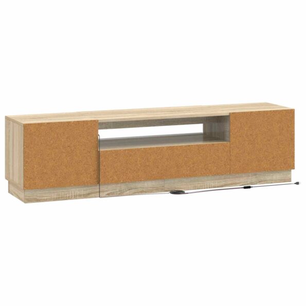 vidaXL LED TV kabinet Dub sonoma Kompozitné drevo – Obrázok 6