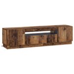 vidaXL LED TV kabinet Staré drevo Kompozitné drevo