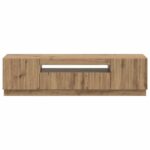 vidaXL LED TV kabinet Dub artisan Kompozitné drevo – Obrázok 4