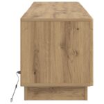 vidaXL LED TV kabinet Dub artisan Kompozitné drevo – Obrázok 5