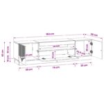 vidaXL LED TV kabinet Dub artisan Kompozitné drevo – Obrázok 9