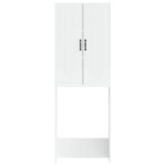 vidaXL Toaletná skriňa HOORN Biela 66 x 25,5 x 190 cm Kompozitné drevo – Obrázok 3