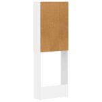 vidaXL Toaletná skriňa HOORN Biela 66 x 25,5 x 190 cm Kompozitné drevo – Obrázok 5