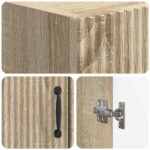 vidaXL Toaletná skriňa HOORN Dub sonoma 66 x 25,5 x 190 cm – Obrázok 6