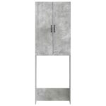 vidaXL Toaletná skriňa HOORN Betónovo sivá 66 x 25,5 x 190 cm – Obrázok 3