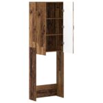 vidaXL Toaletná skriňa HOORN Staré drevo 66 x 25,5 x 190 cm – Obrázok 2