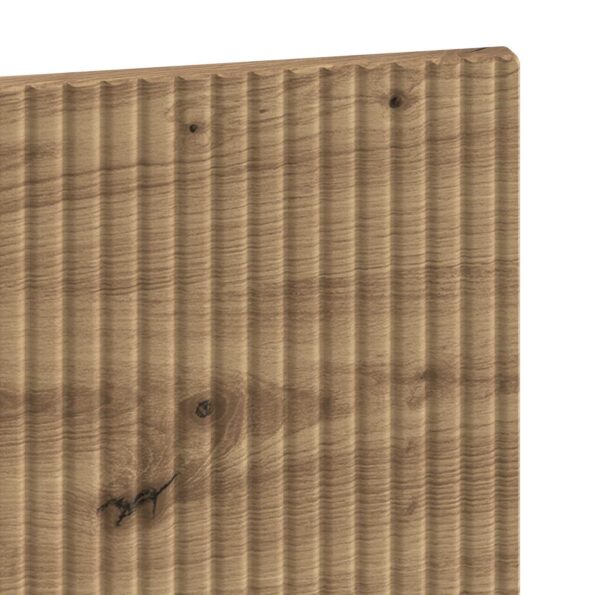 vidaXL Hlavová doska na stenu HOORN Dub artisan Kompozitné drevo – Obrázok 6