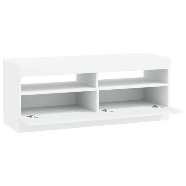 vidaXL LED TV kabinet Biela Kompozitné drevo – Obrázok 3