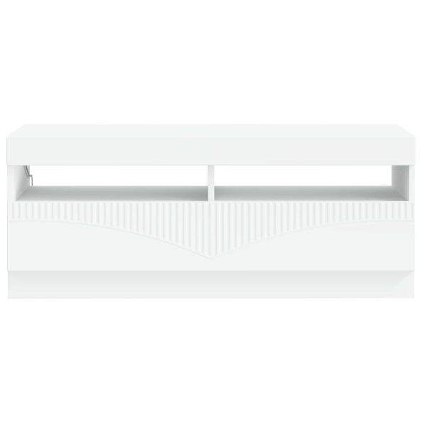 vidaXL LED TV kabinet Biela Kompozitné drevo – Obrázok 4