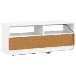 vidaXL LED TV kabinet Biela Kompozitné drevo – Obrázok 6