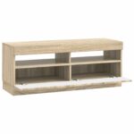 vidaXL LED TV kabinet Dub sonoma Kompozitné drevo – Obrázok 3