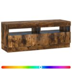 vidaXL LED TV kabinet Dymový dub Kompozitné drevo – Obrázok 2