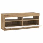 vidaXL LED TV kabinet Dub artisan Kompozitné drevo – Obrázok 3