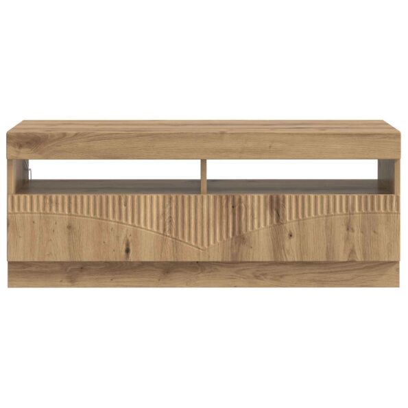 vidaXL LED TV kabinet Dub artisan Kompozitné drevo – Obrázok 4