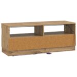 vidaXL LED TV kabinet Dub artisan Kompozitné drevo – Obrázok 6