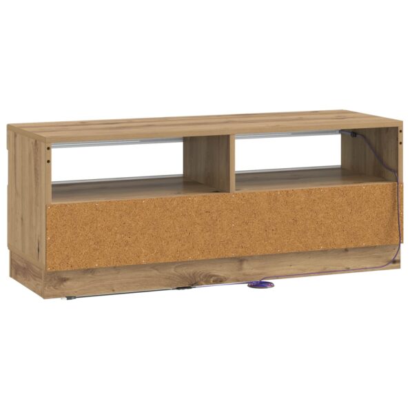 vidaXL LED TV kabinet Dub artisan Kompozitné drevo – Obrázok 6