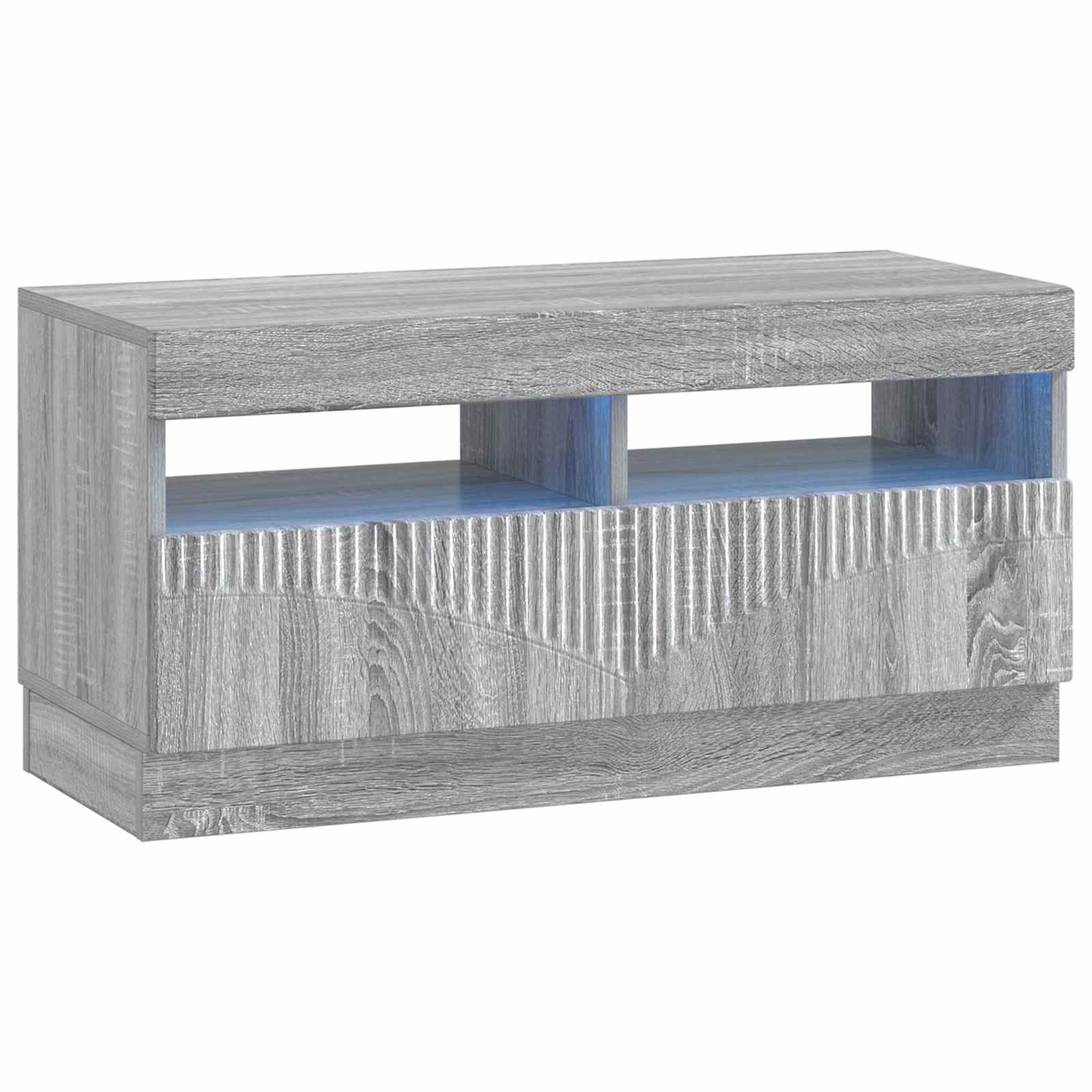 897441_1.jpg vidaXL LED TV kabinet Sivý Sonoma Kompozitné drevo – Obrázok 1