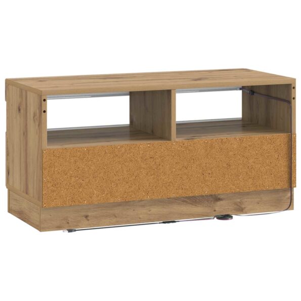 vidaXL LED TV kabinet Dub artisan Kompozitné drevo – Obrázok 6