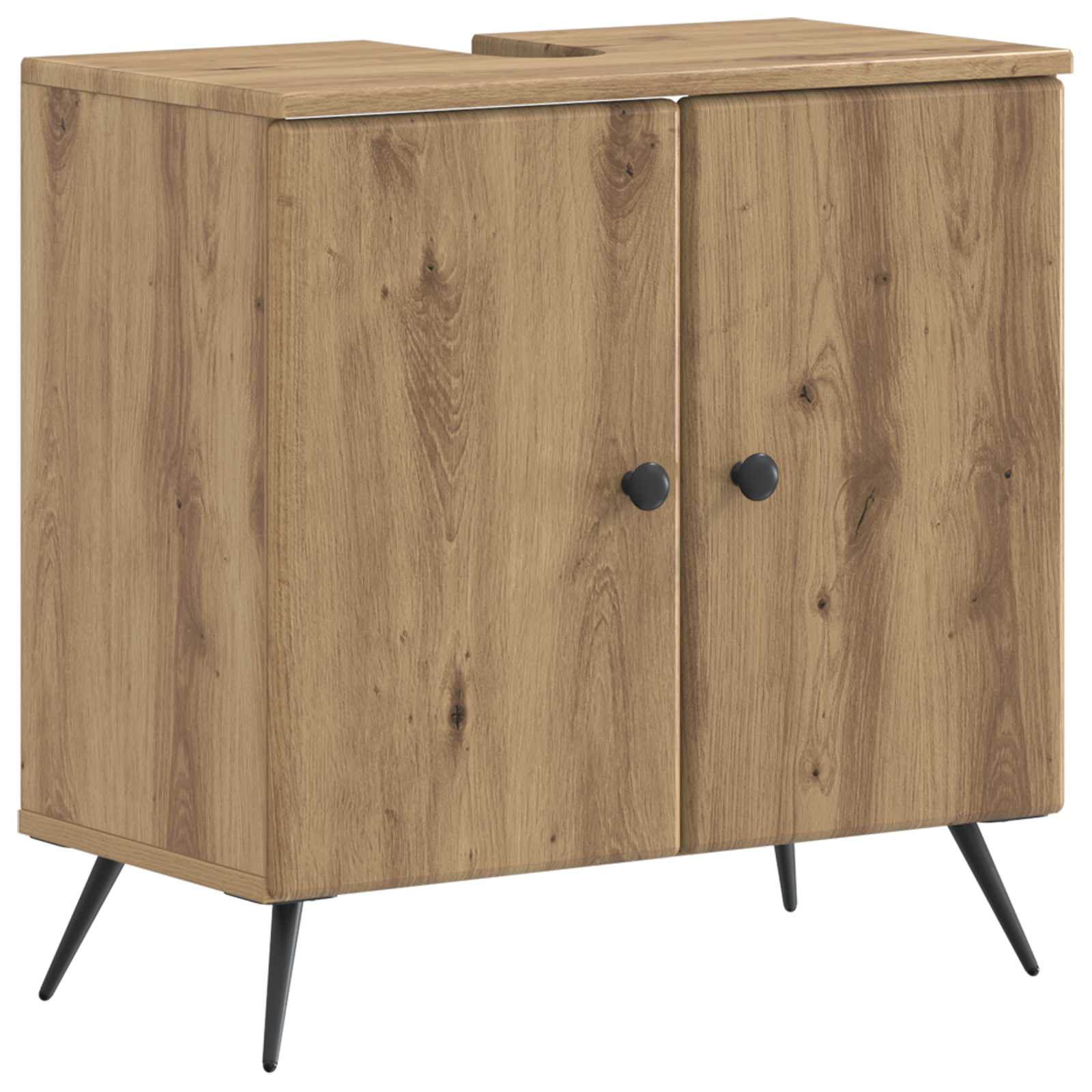897454_1.jpg vidaXL Kúpeľňová skrinka pod umývadlo BREDA Dub artisan – Obrázok 1