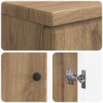vidaXL Kúpeľňová skrinka pod umývadlo BREDA Dub artisan – Obrázok 7