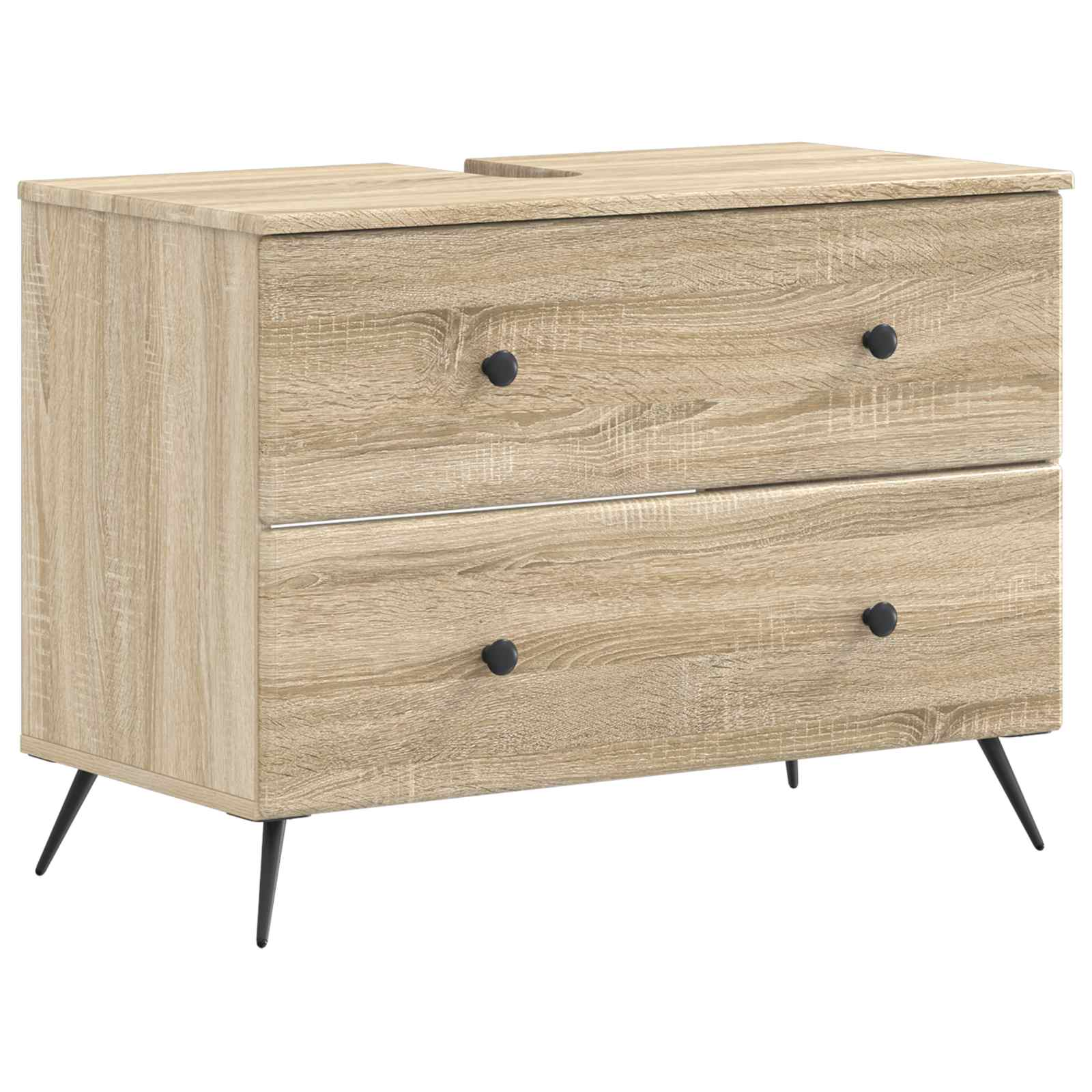 897457_1.jpg vidaXL Kúpeľňová skrinka pod umývadlo BREDA Dub sonoma 82 x 41 x 59 cm – Obrázok 1