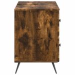 vidaXL Kúpeľňová skrinka pod umývadlo BREDA Dymový dub 82 x 41 x 59 cm – Obrázok 4