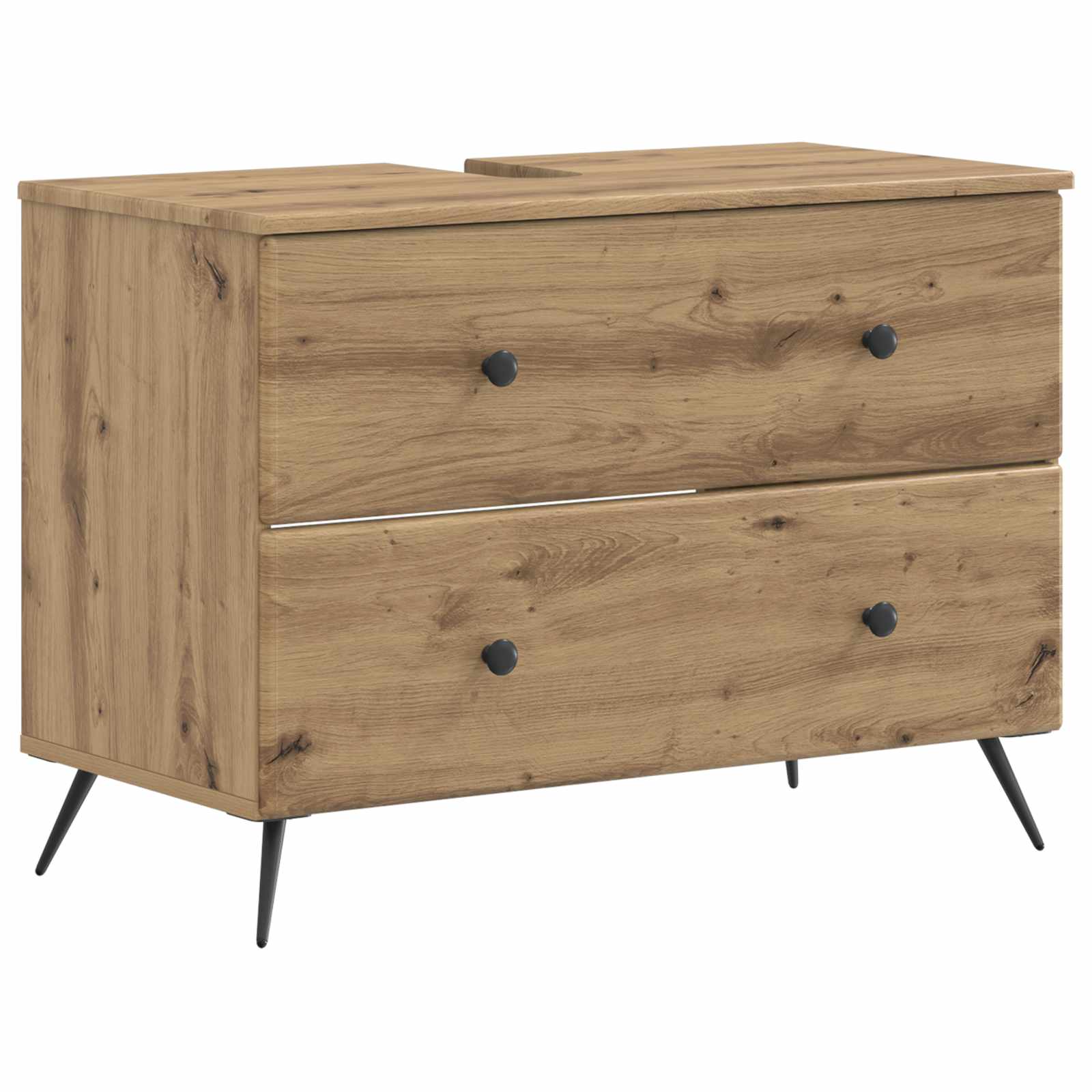 897464_1.jpg vidaXL Kúpeľňová skrinka pod umývadlo BREDA Dub artisan – Obrázok 1