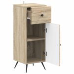 vidaXL Kúpeľňová úložná skriňa BREDA Dub sonoma 30 x 31 x 80 cm – Obrázok 2