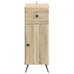 vidaXL Kúpeľňová úložná skriňa BREDA Dub sonoma 30 x 31 x 80 cm – Obrázok 3