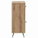 vidaXL Kúpeľňová úložná skriňa BREDA Dub artisan 30 x 31 x 80 cm – Obrázok 4