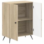 vidaXL Kúpeľňová úložná skriňa BREDA Dub sonoma 59,5 x 31 x 80 cm – Obrázok 2