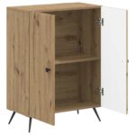 vidaXL Kúpeľňová úložná skriňa BREDA Dub artisan 59,5 x 31 x 80 cm – Obrázok 2