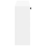 vidaXL Nástenný botník BREDA 71 x 17 x 43 cm Kompozitné drevo Biela – Obrázok 4