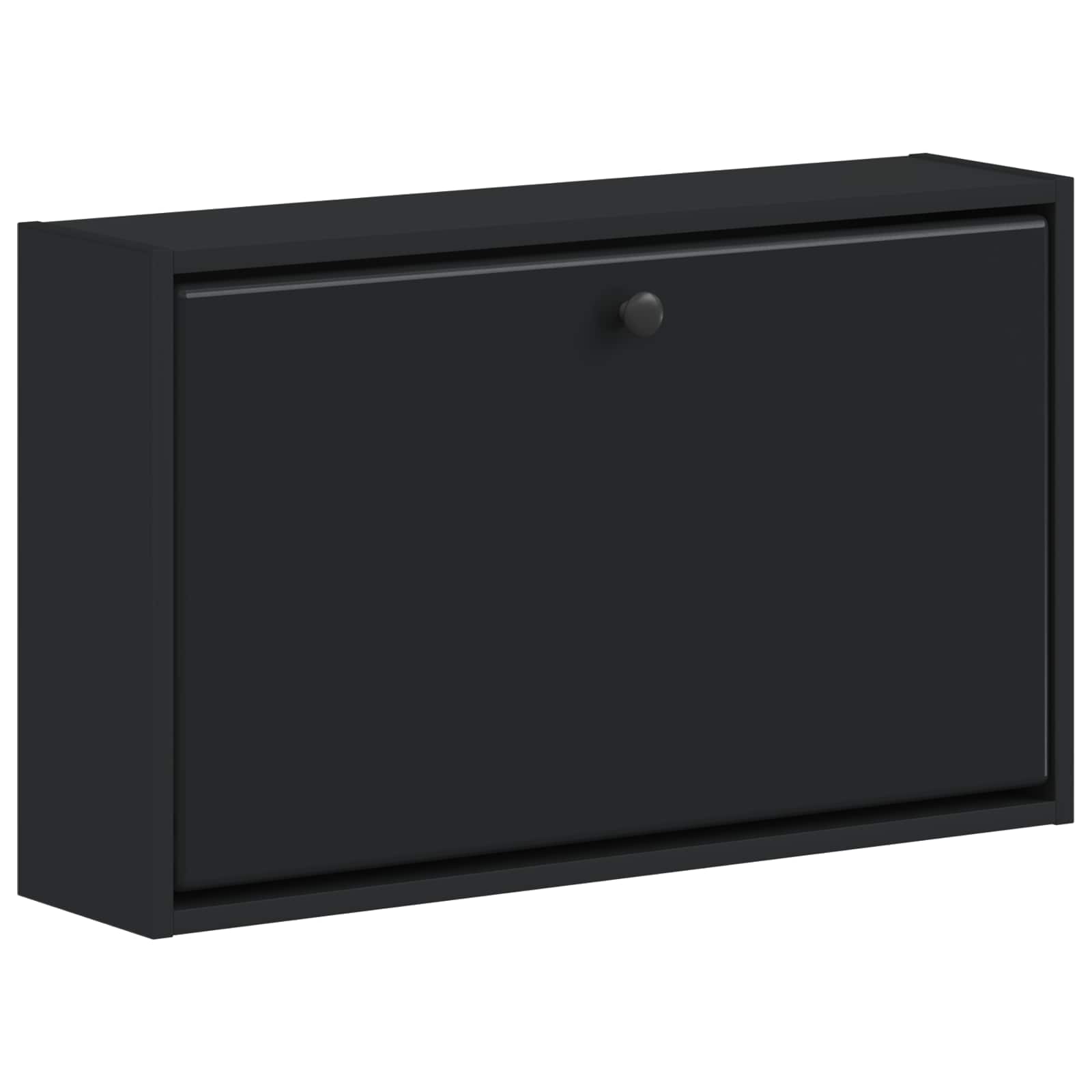897506_1.jpg vidaXL Nástenný botník BREDA 71 x 17 x 43 cm Kompozitné drevo Čierna – Obrázok 1