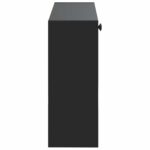 vidaXL Nástenný botník BREDA 71 x 17 x 43 cm Kompozitné drevo Čierna – Obrázok 4