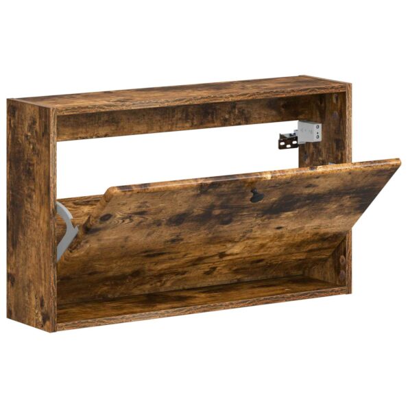 vidaXL Nástenný botník BREDA 71 x 17 x 43 cm Kompozitné drevo – Obrázok 2