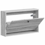 vidaXL Nástenný botník BREDA 71 x 17 x 43 cm Kompozitné drevo – Obrázok 2