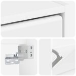 vidaXL Nástenný botník BREDA 71 x 17 x 86 cm Kompozitné drevo Biela – Obrázok 6