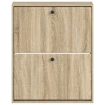vidaXL Nástenný botník BREDA 71 x 17 x 86 cm Kompozitné drevo – Obrázok 3