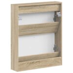 vidaXL Nástenný botník BREDA 71 x 17 x 86 cm Kompozitné drevo – Obrázok 5
