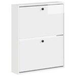 vidaXL Nástenný botník BREDA 71 x 17 x 86 cm Kompozitné drevo