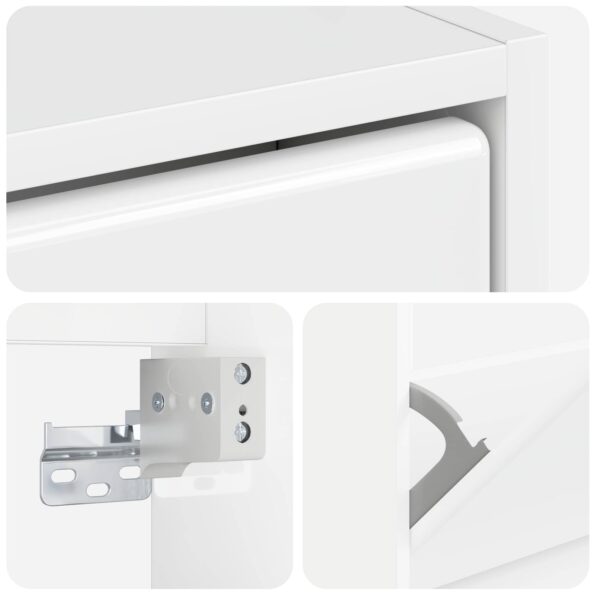 vidaXL Nástenný botník BREDA 71 x 17 x 86 cm Kompozitné drevo – Obrázok 6