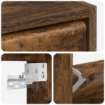 vidaXL Nástenný botník BREDA 71 x 17 x 86 cm Kompozitné drevo – Obrázok 6