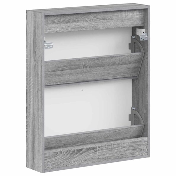vidaXL Nástenný botník BREDA 71 x 17 x 86 cm Kompozitné drevo – Obrázok 5